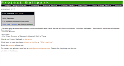 Desktop Screenshot of projectballpark.org