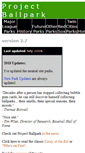 Mobile Screenshot of projectballpark.org