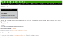 Tablet Screenshot of projectballpark.org